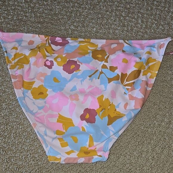 Xhilaration xl Strappy bikini bottom floral print y2k colorway soft new swim - Picture 5 of 12